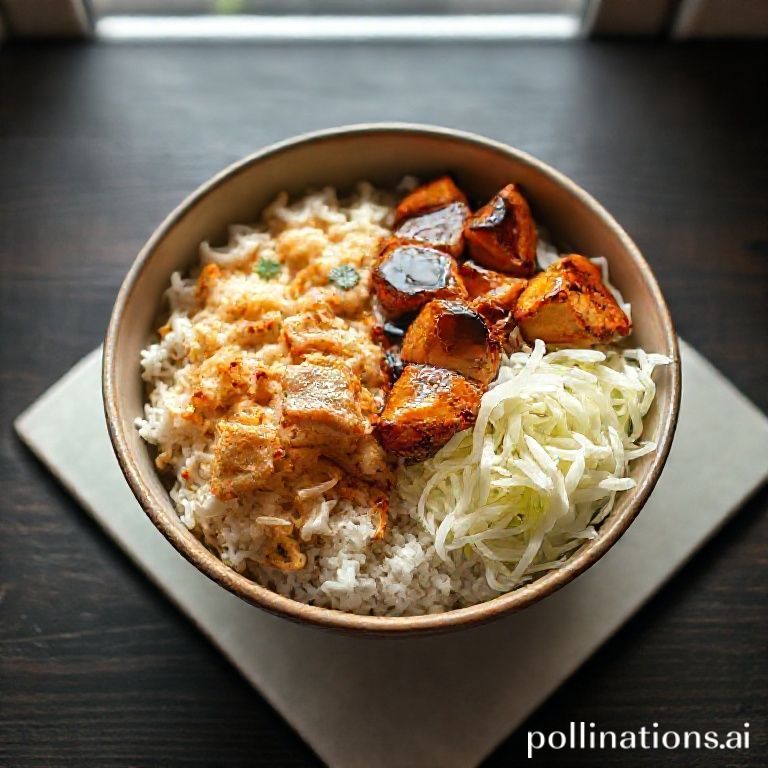 Trendige Soja-glasierte Hühnchen & Knackiger Salat Bowl