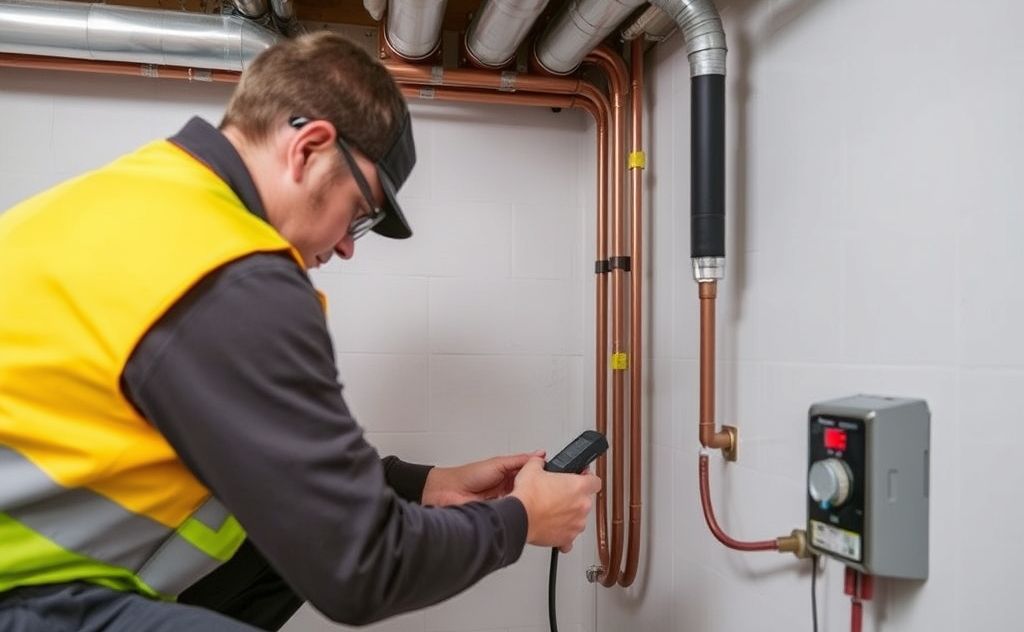 Professional leak detection hydronic heating repair