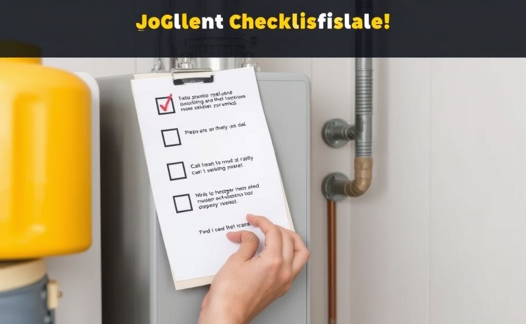 Professional maintenance checklist for heater care