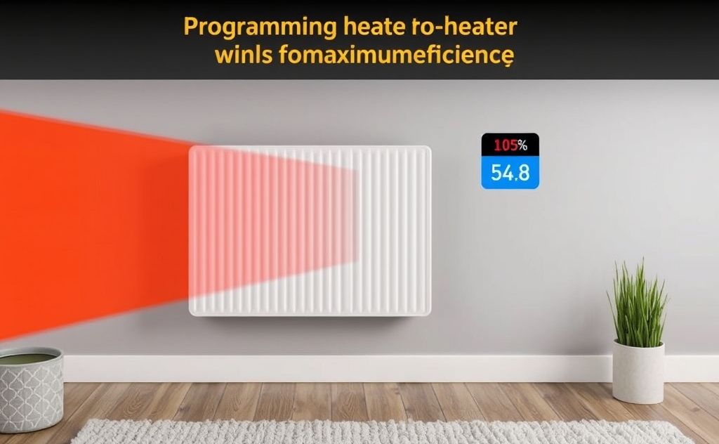 Programming heater for maximum efficiency