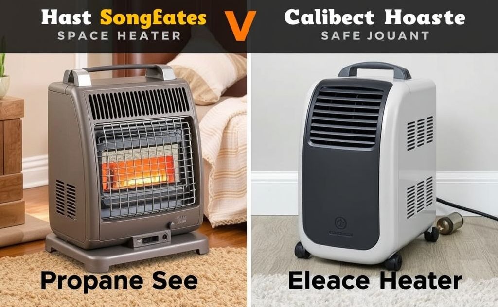 Propane and electric space heater comparison