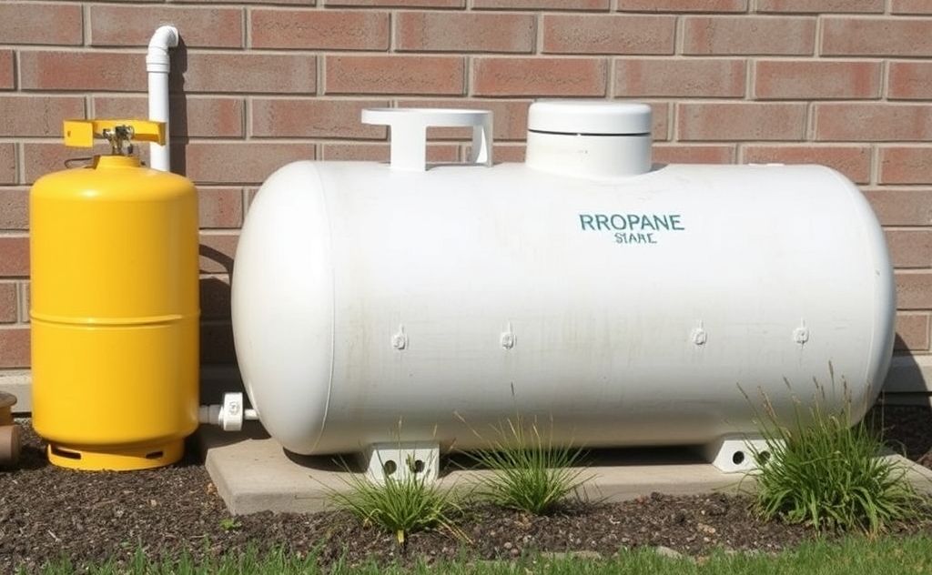 Propane tank usage over time and efficiency