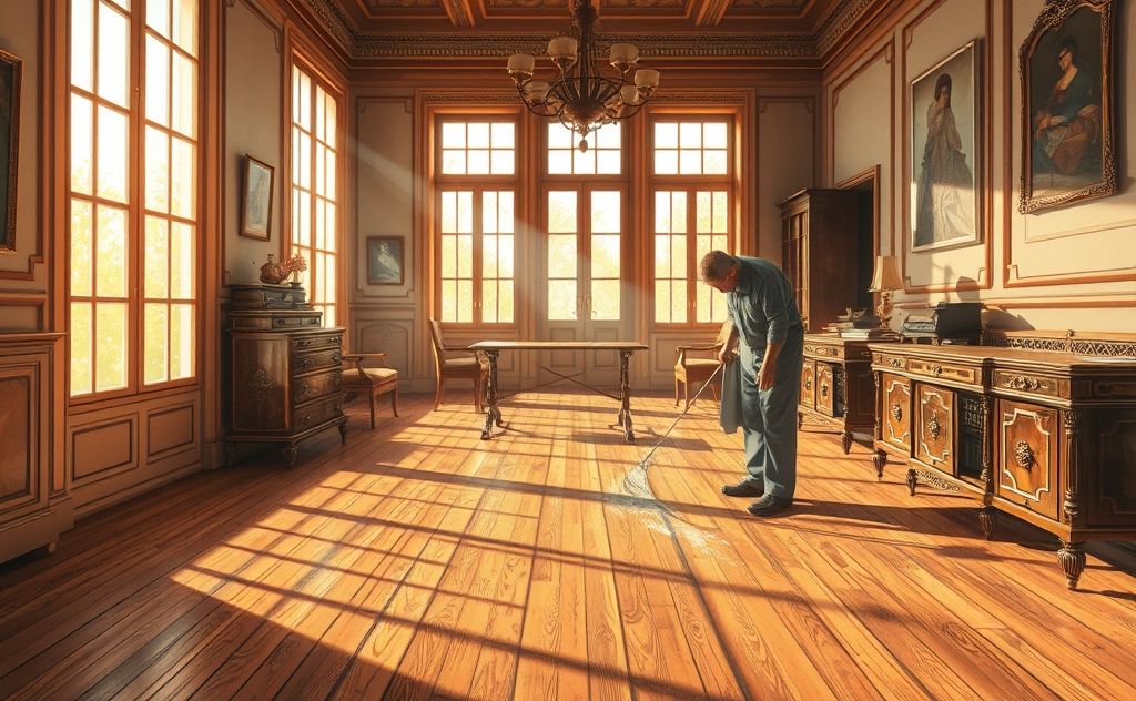 Proper cleaning methods for historic floors