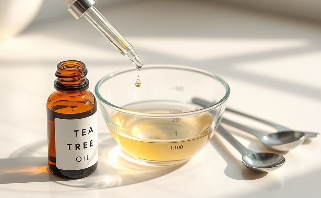 Proper dilution ratios tea tree oil molluscum