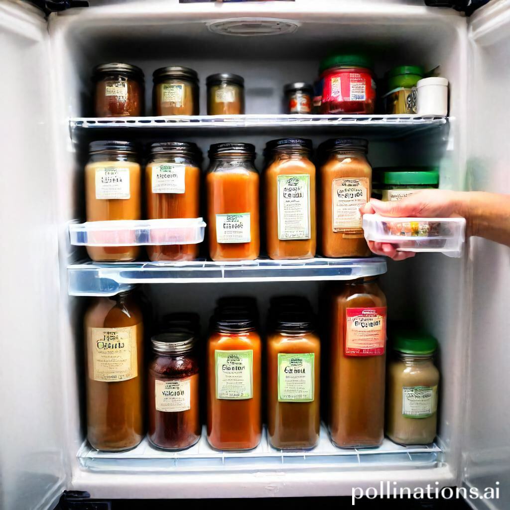 Chai tea storage in fridge