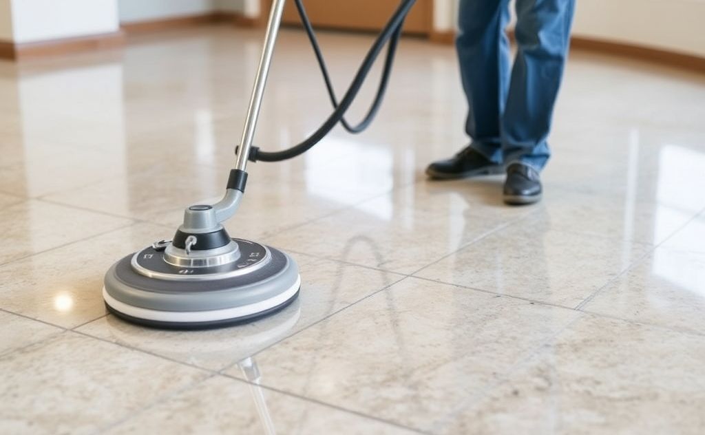 Proper techniques for buffing and polishing floors