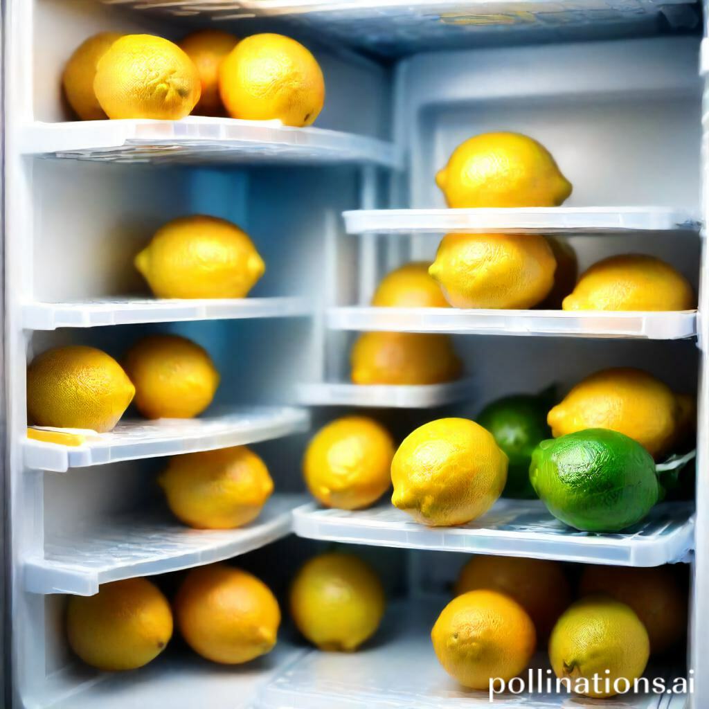 Properly storing lemon juice in the fridge