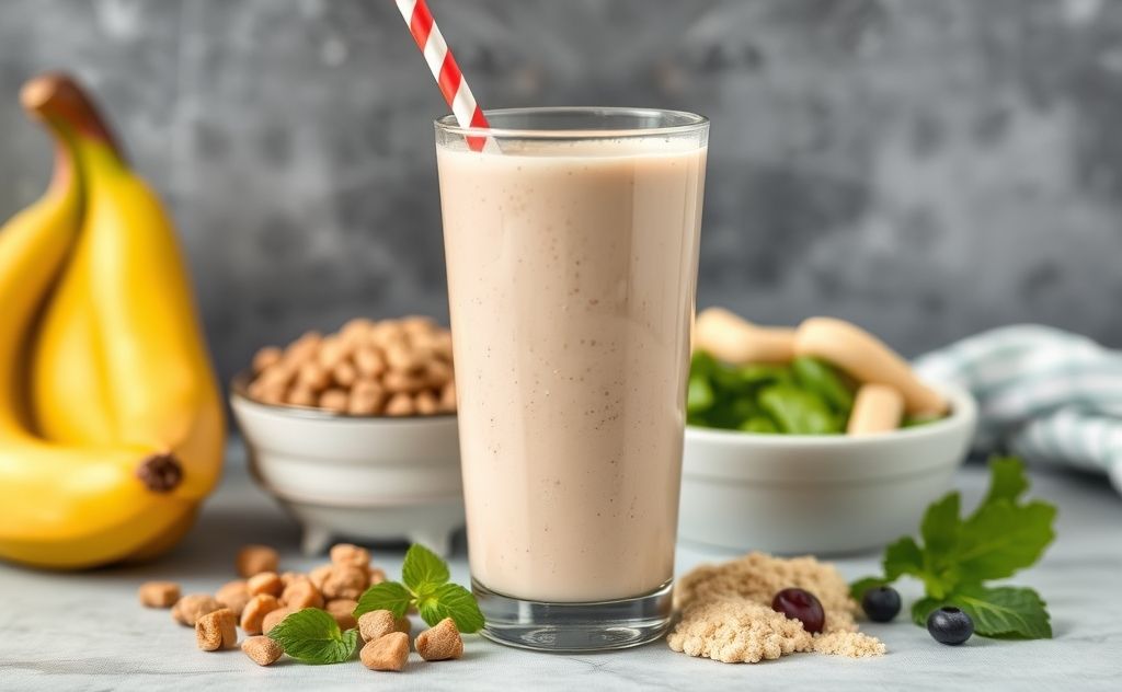 Protein shake as a meal option for nutrition