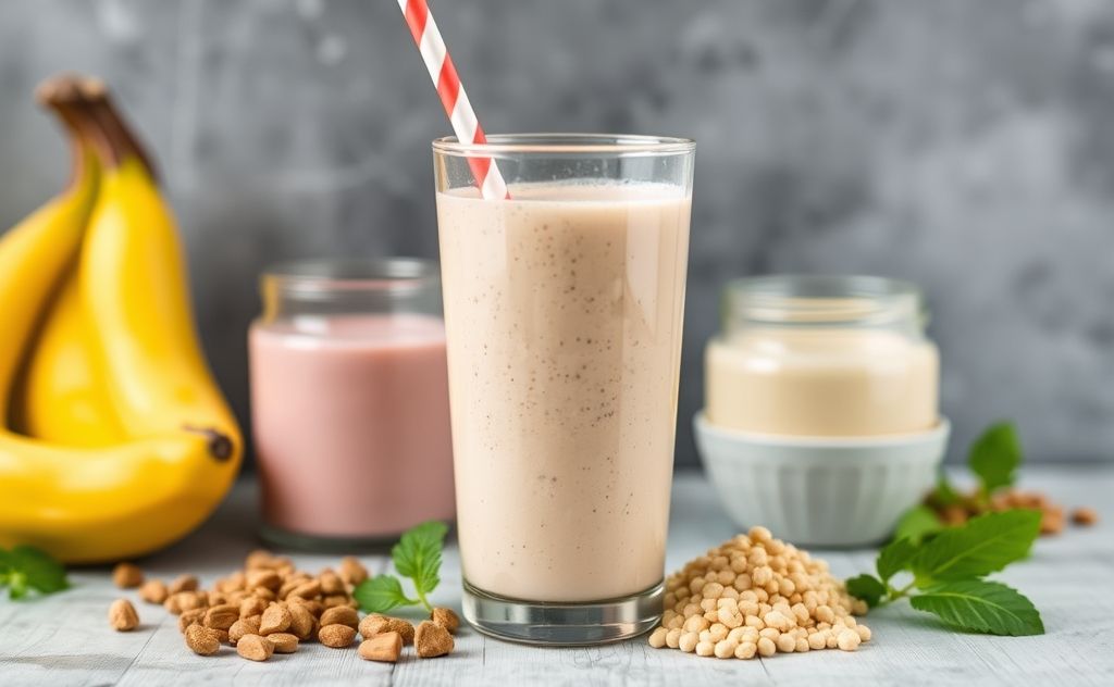 Protein shake effects on digestion and gut health