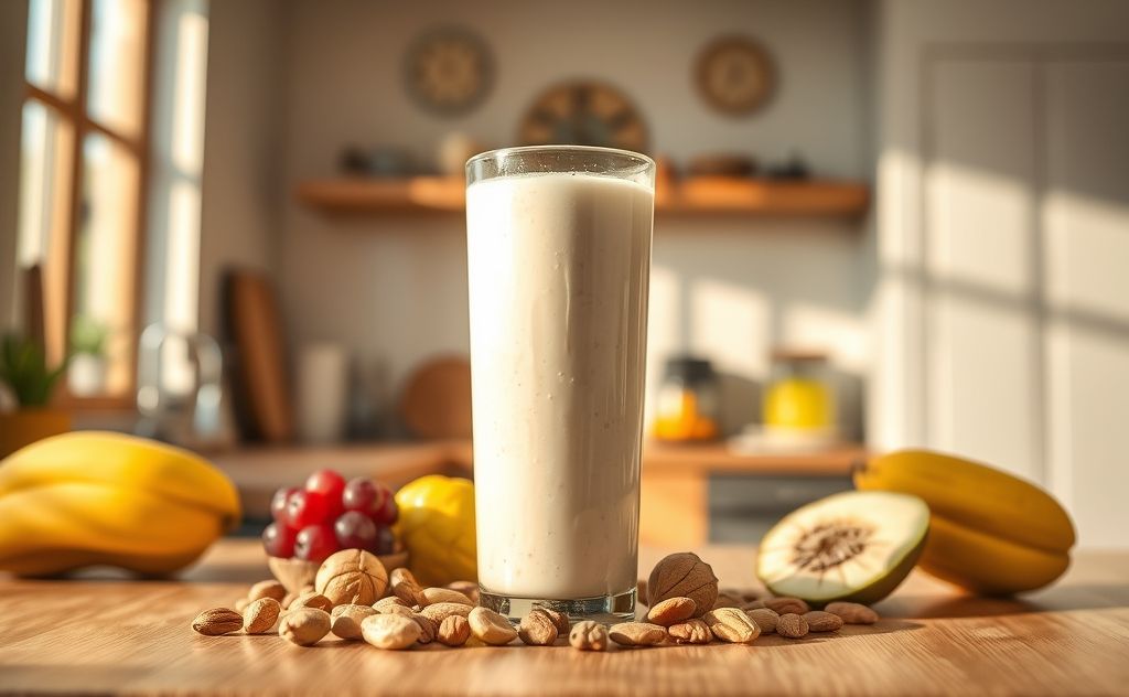 Protein shake energizes and boosts alertness