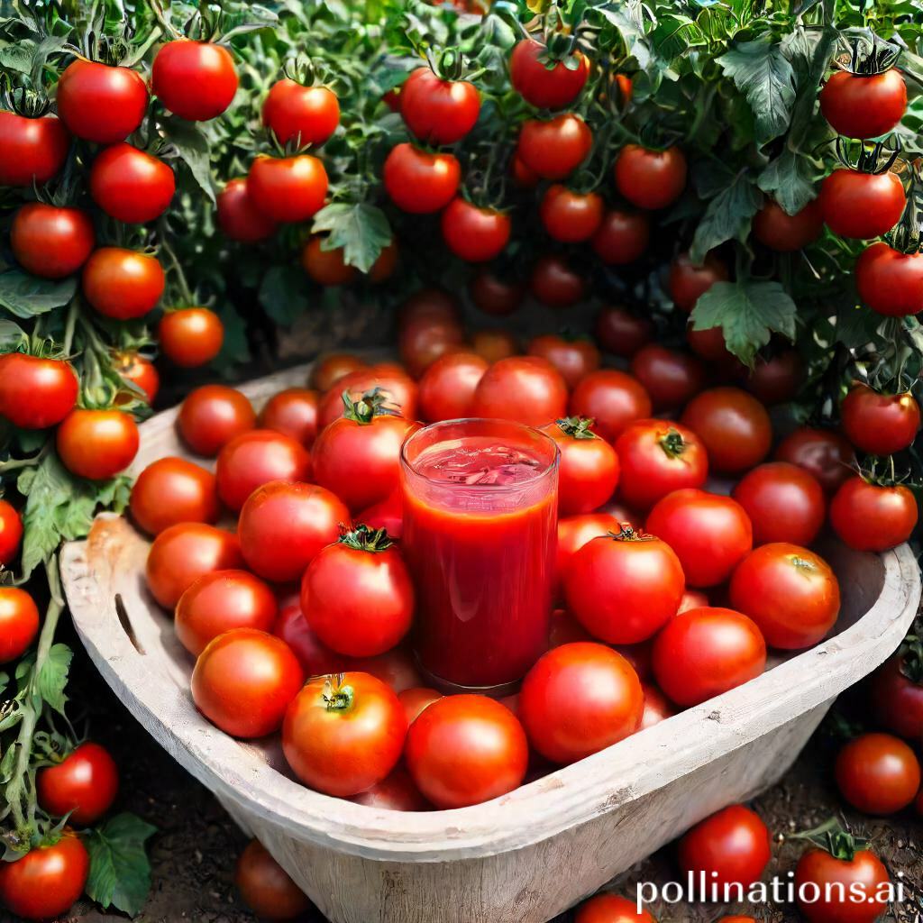 Average Yield: Tomato Juice from a Bushel - Bushels to Quarts Conversion