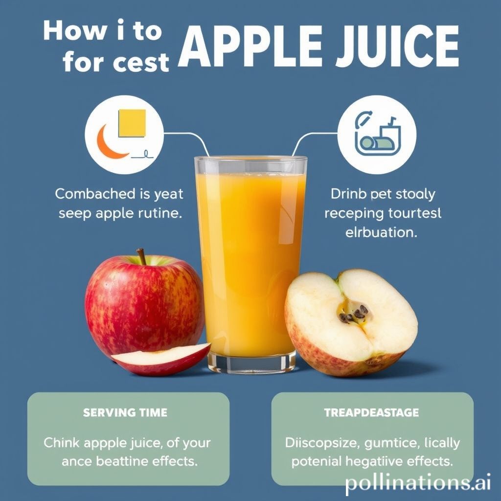 Optimal Apple Juice Consumption for Restful Sleep