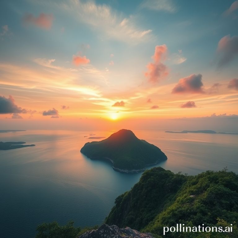 Pulau Padar sunrise dengan viewpoint terkenal