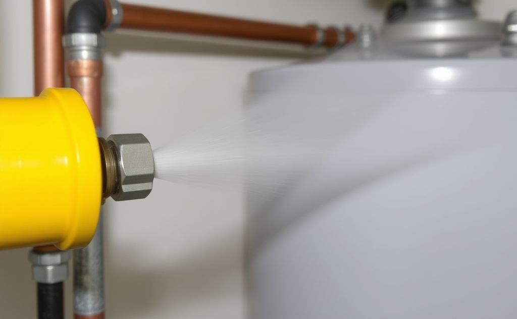 Purge air from gas line on water heater safely