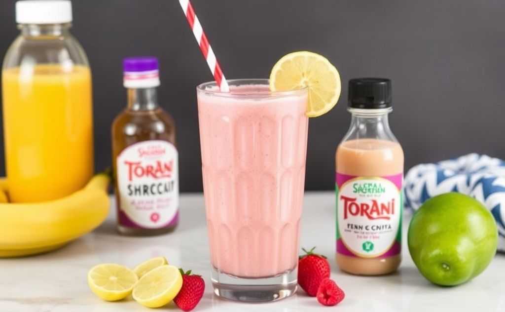 Quick and easy smoothie preparation with Torani mix