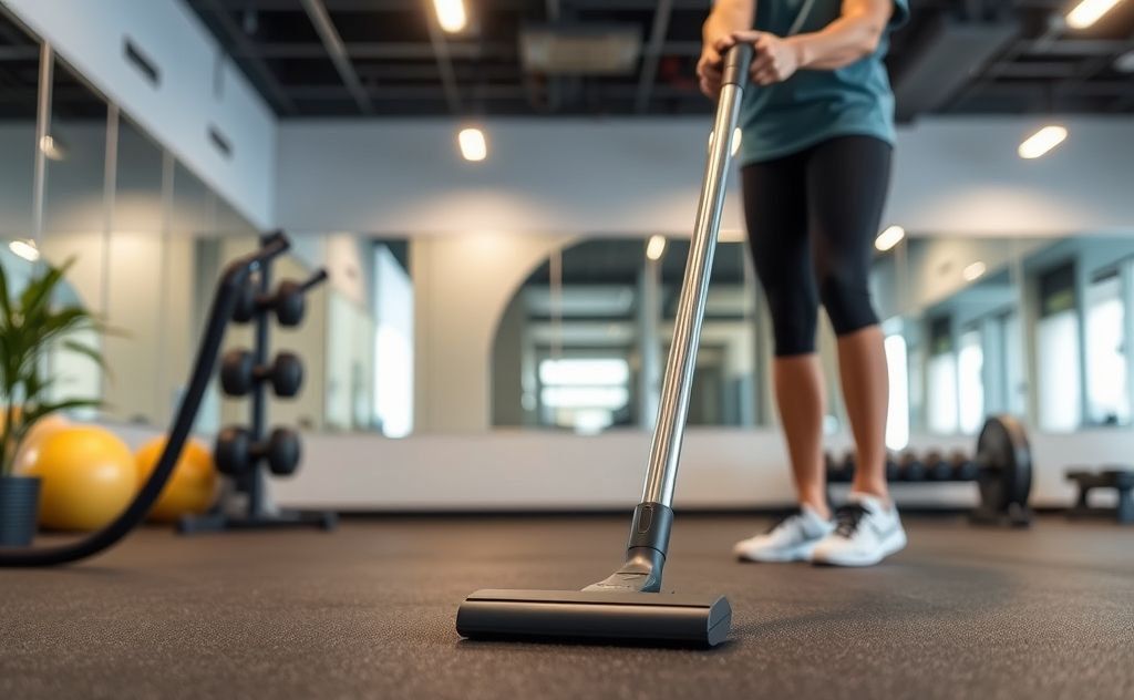 Quiet gym vacuum minimizing noise during workouts