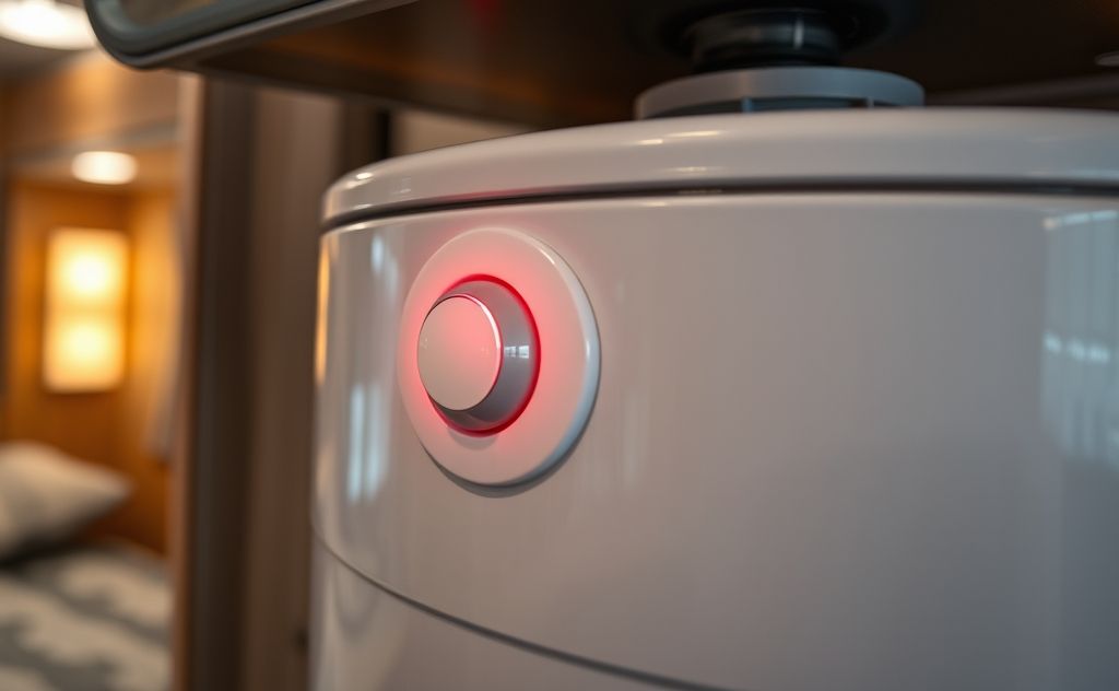 RV water heater red light indicates a problem