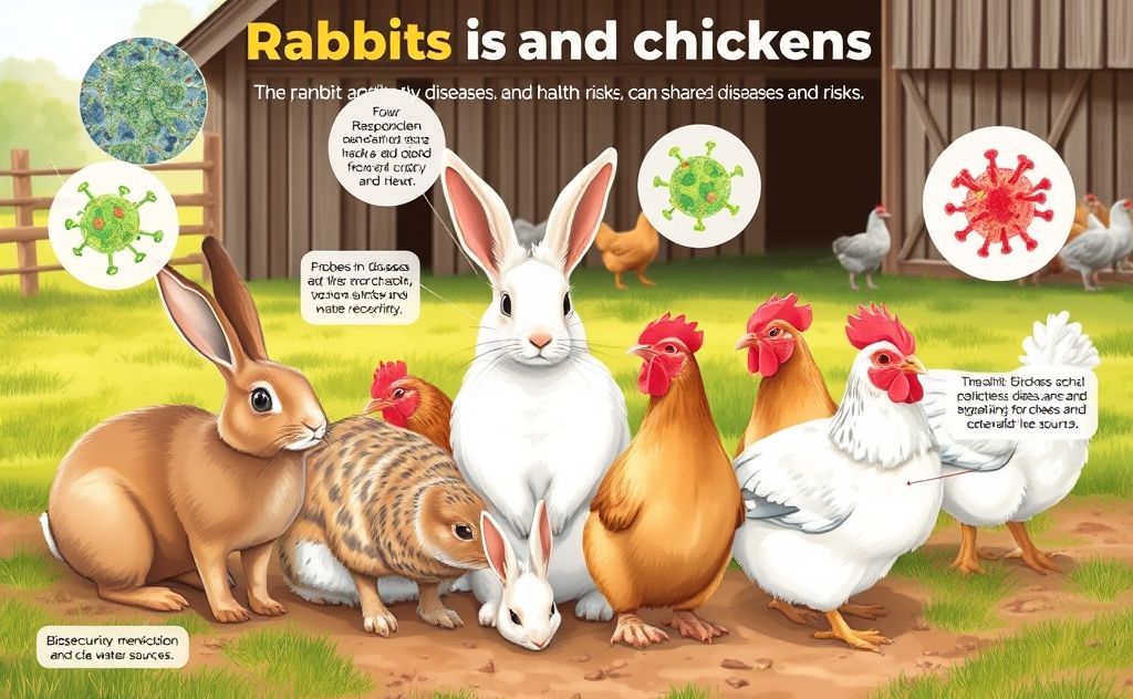 Rabbits and chickens: shared diseases and risks