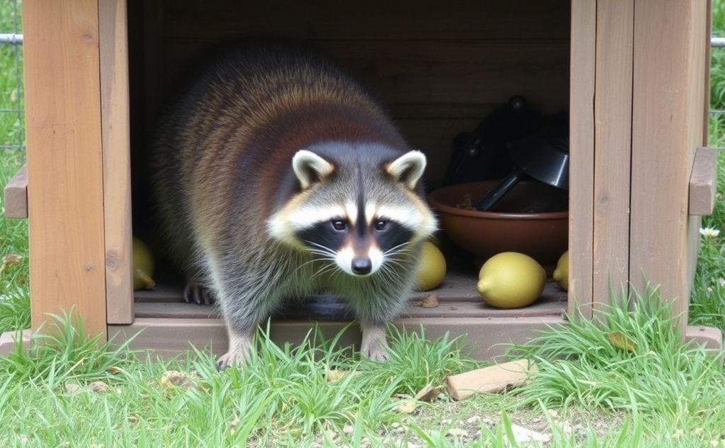 Raccoons raid chicken coops for easy food access