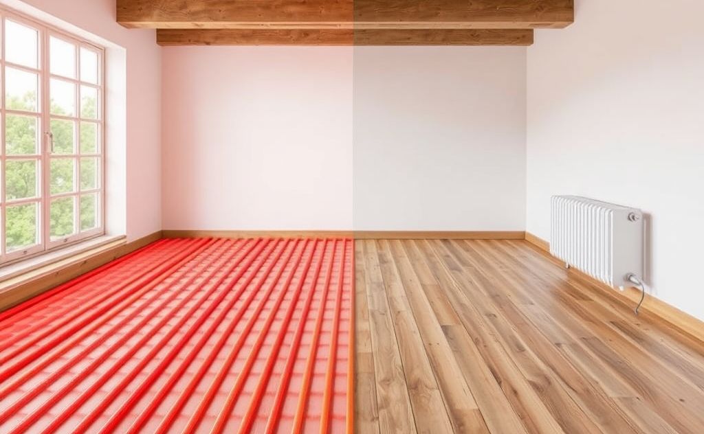 Radiant floor heating vs traditional heating systems
