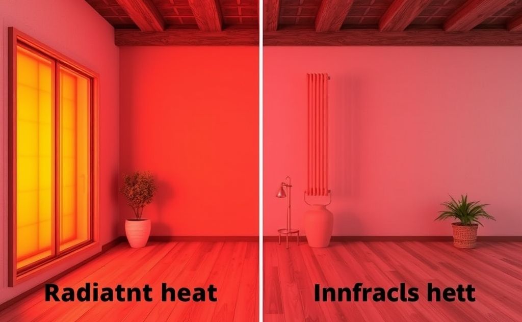 Radiant heat vs infrared heat: performance comparison.