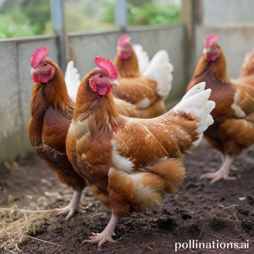 Fast-growing Cornish Cross chickens