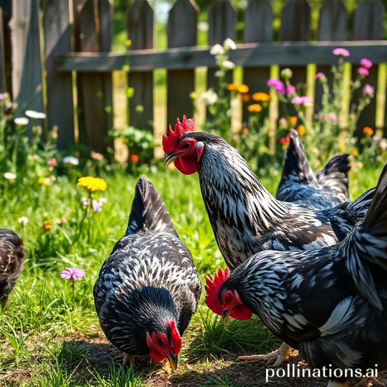 what are the black and white chickens called