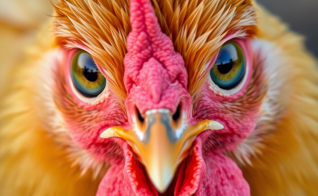 Rare chicken eye colors vibrant unique shades