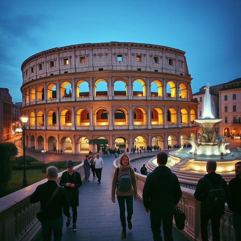 로마콜로세움투어의 실제 여행 사진과 현지 분위기