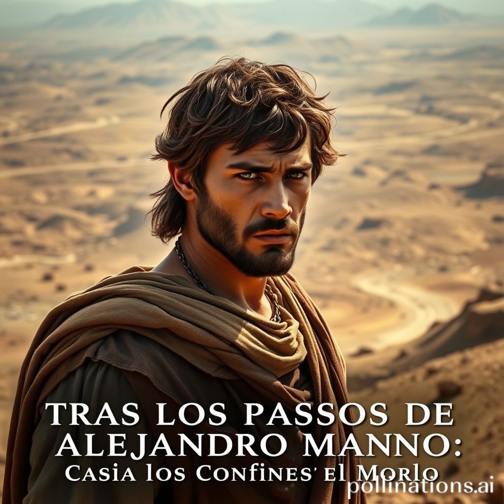Imagen representativa del Documental Tras los Pasos de Alejandro Magno: Hacia los Confines del Mundo, mostrando a Alejandro en sus etapas finales.