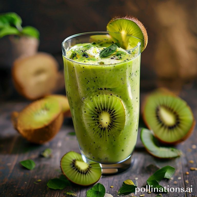 레시피 2: 평온한 밤을 위한 키위-코코넛 스무디