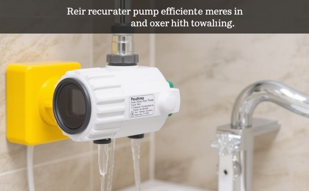 Recirculating pump for efficient hot water flow