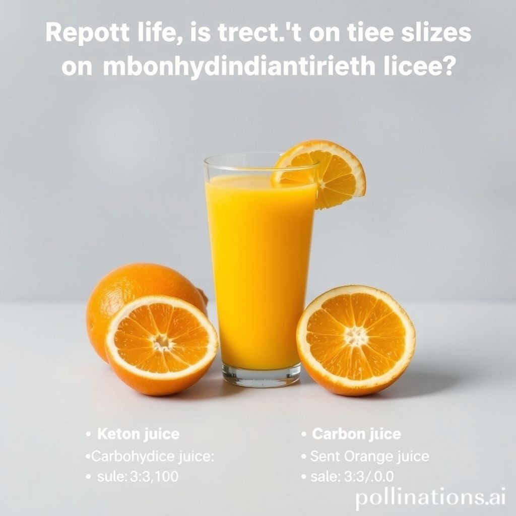 Portion control and keto-friendly orange juice guidelines