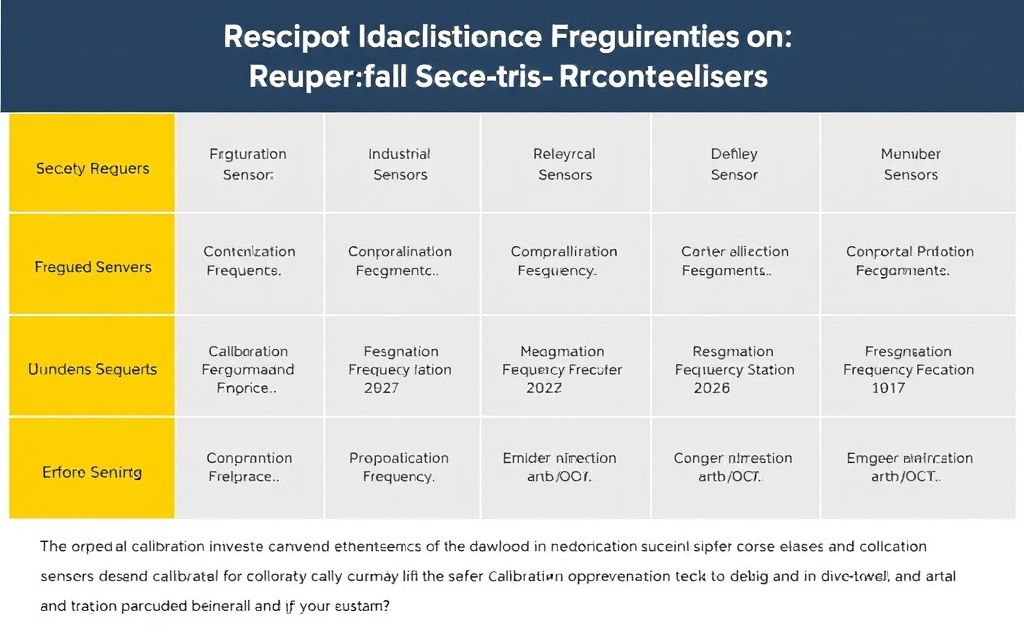 Recommended Calibration Frequency Industrial Sensors