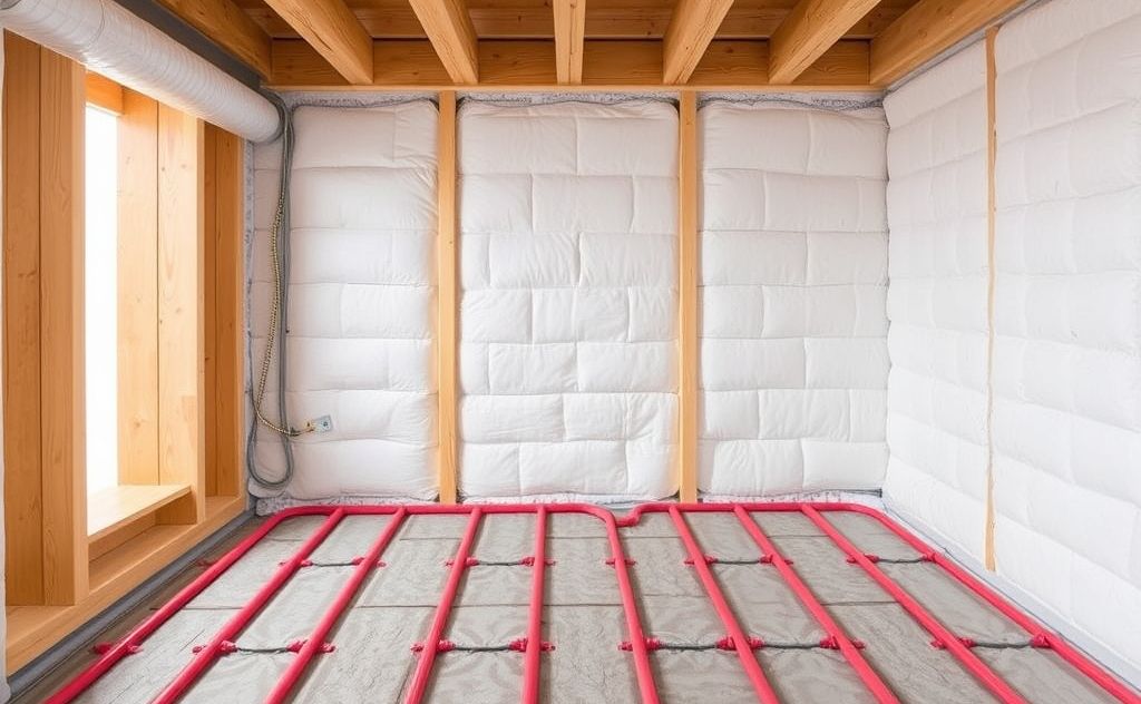 Recommended insulation for hydronic floor heating