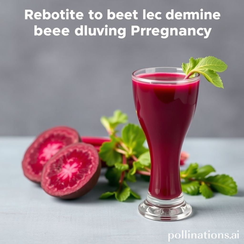 Safe limits of beet juice consumption during pregnancy