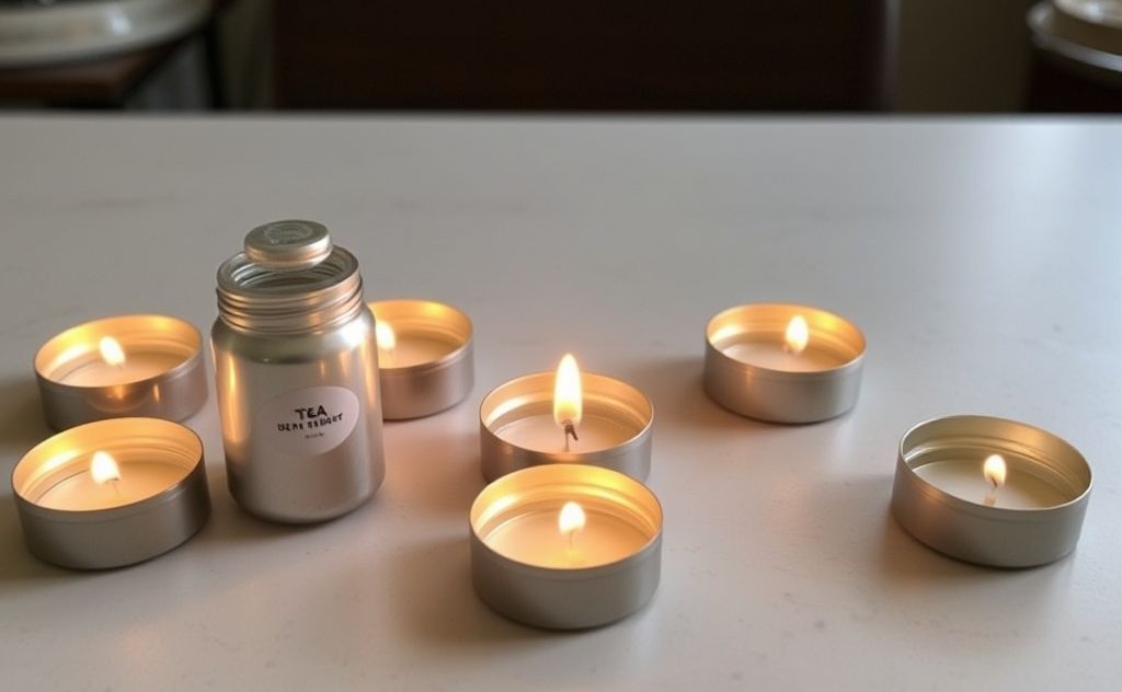 Recycling components from tea lights effectively