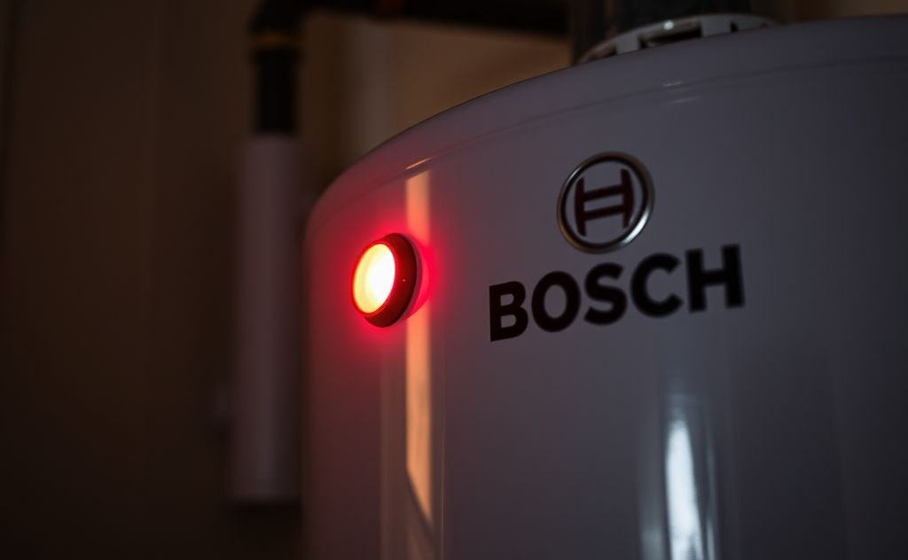 Red light off on Bosch water heater signals issues