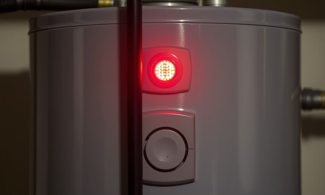 water heater red light
