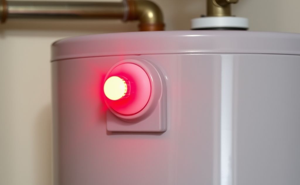 Red light on water heater needs expert help