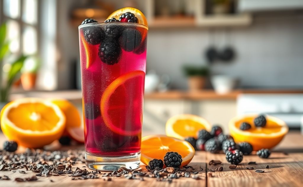 Refresh with Blackberry Citrus Tea's health perks.