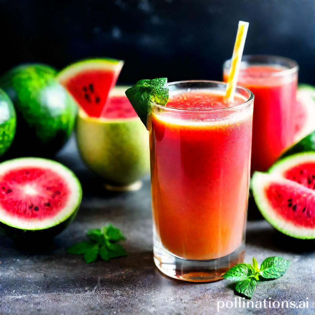 Delicious and versatile watermelon rind juice