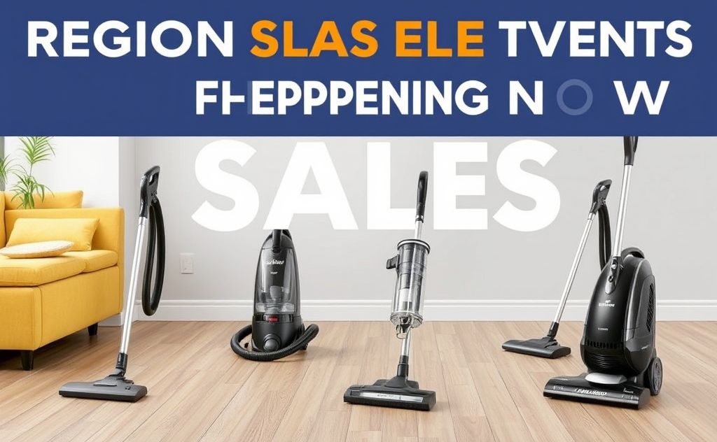 Regional sales events for vacuum cleaners happening now