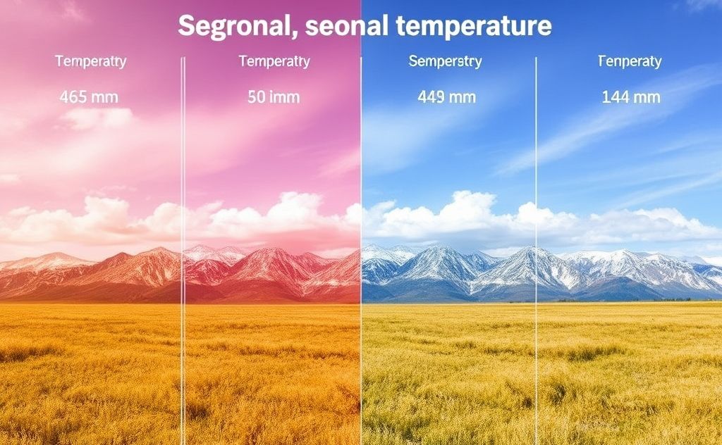 Regional seasonal temperature variations