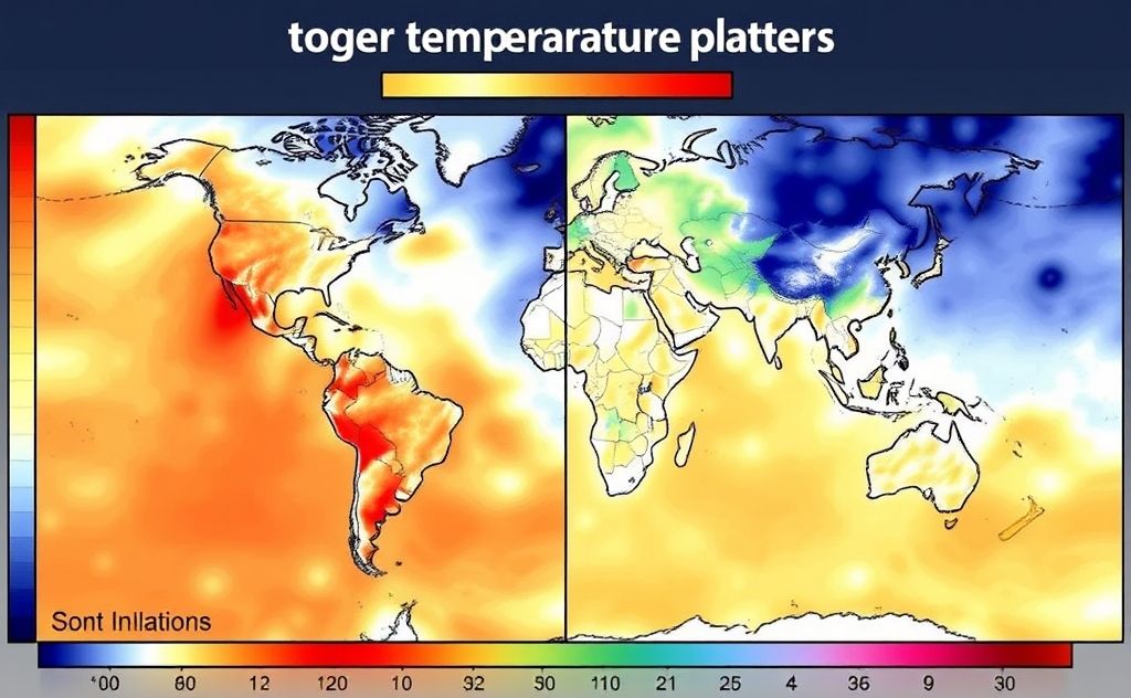Regional temperature changes by season patterns