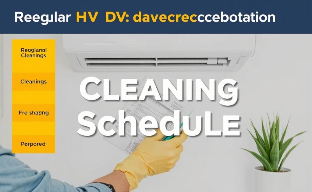 Regular HVAC system cleaning schedule needed