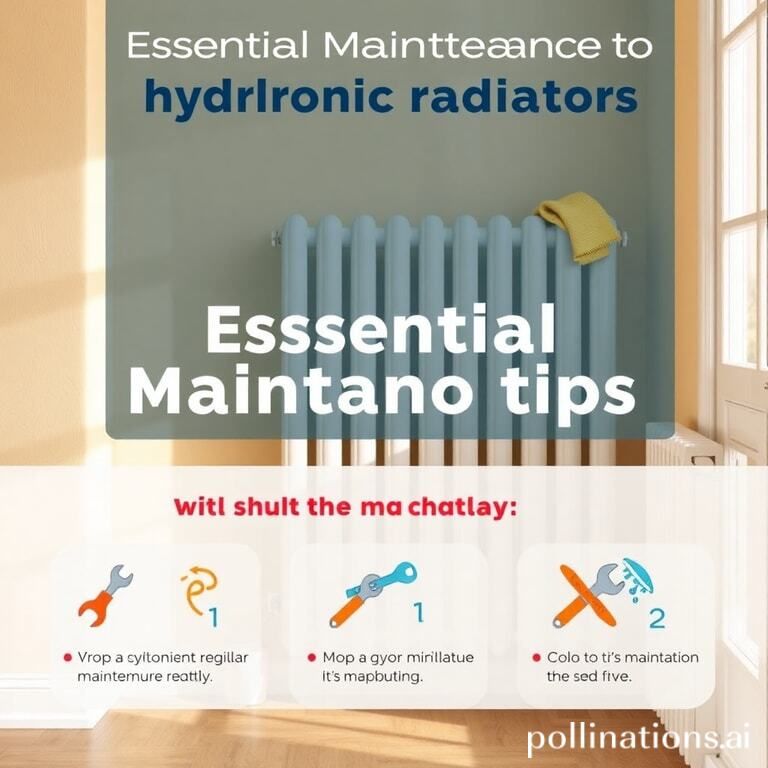 Regular maintenance tips for hydronic radiators