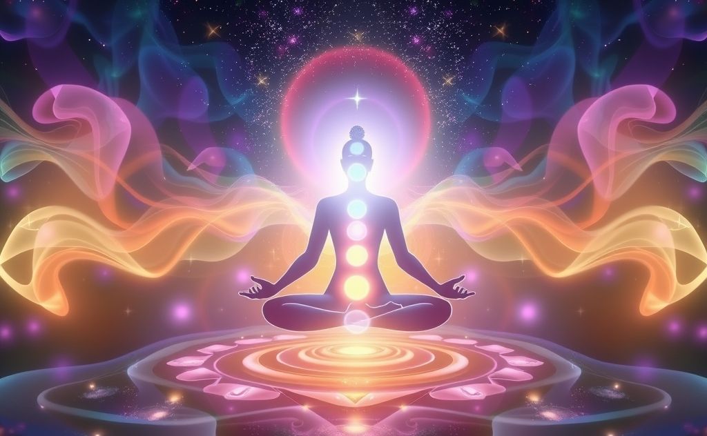 Reiki energy harmonizing chakra balance and flow