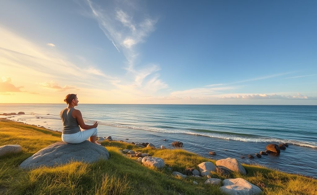Relaxing scene for mental clarity and peace