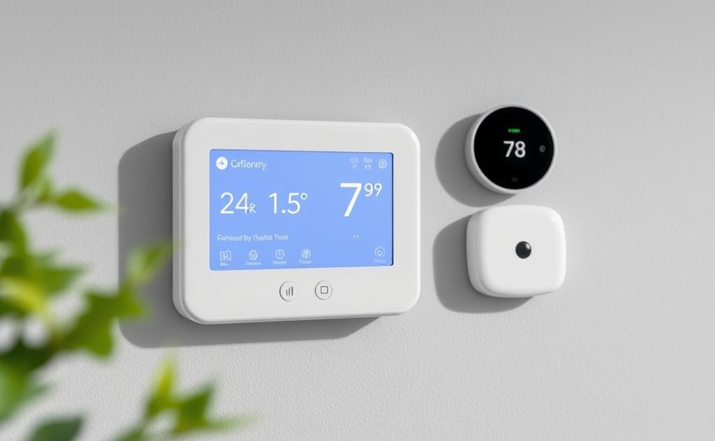 Remote access with geofencing smart thermostat